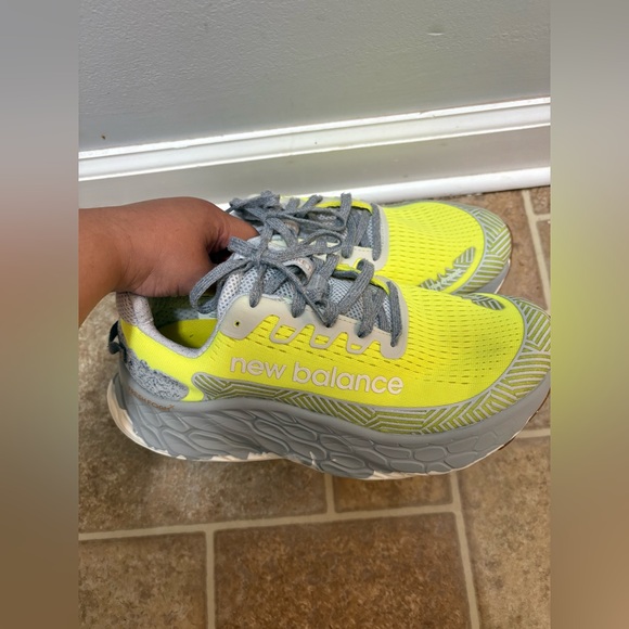 New Balance Yellow and Gray Athletic Shoes - Picture 1 of 4